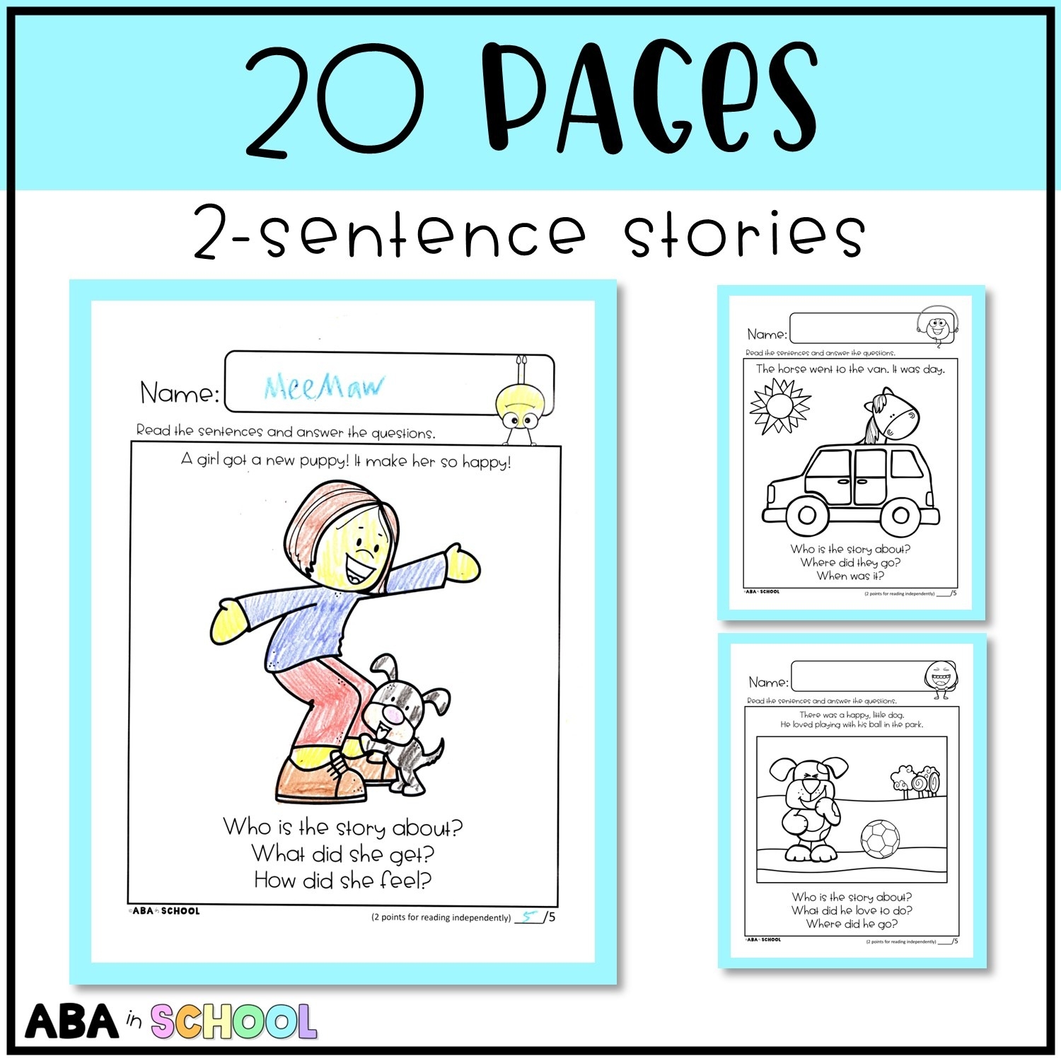 FREE Easy Reading Comprehension Passages