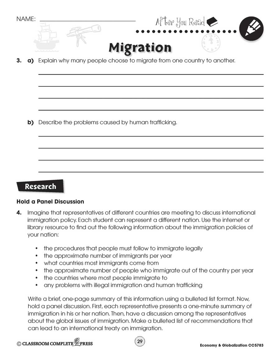 Free Immigration Worksheet Download Free Immigration Worksheet Worksheets Library