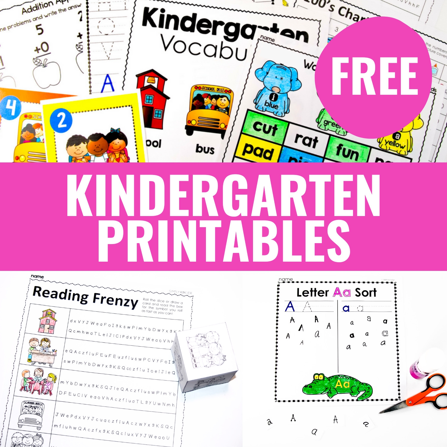 Kindergarten Practice Worksheets Printable Kindergarten Practice Worksheets Printable