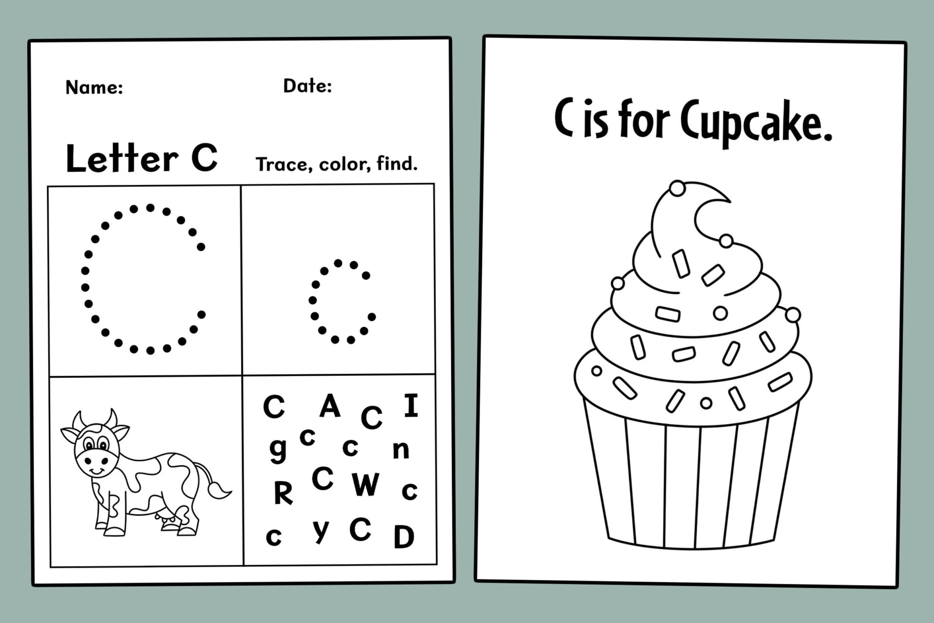 FREE Letter C Worksheets For Preschool The Hollydog Blog