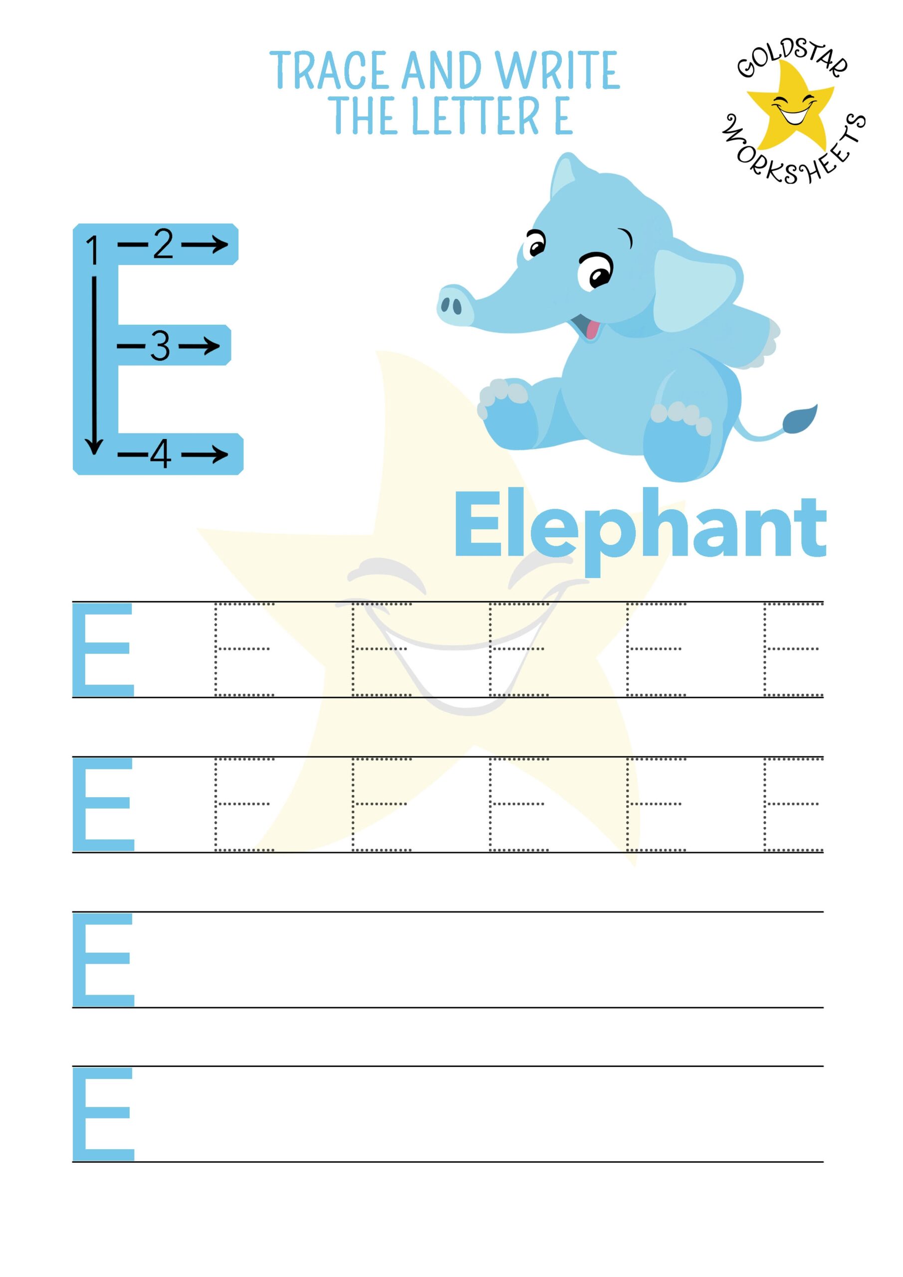 Free Letter E Tracing Worksheets Cute Fun U0026 Ideal For Preschool Free Letter E Tracing Worksheets Cute Fun U0026 Ideal For Preschool
