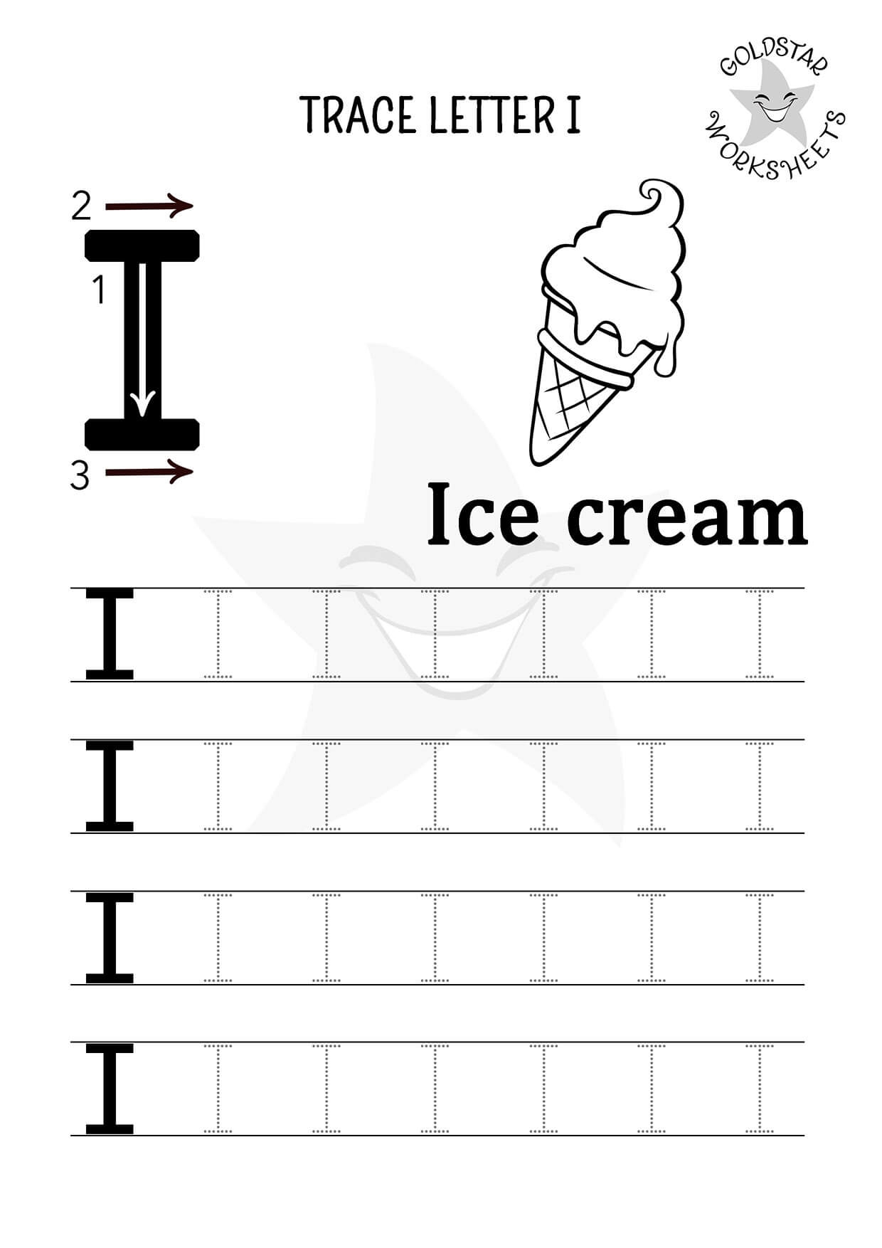 Letter I Free Printable Prek Worksheets