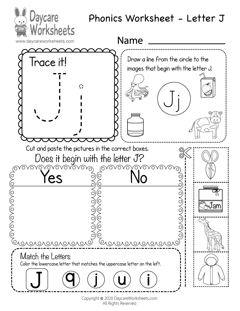 Free Printable Letter J Worksheets Preschool Free Printable Letter J Worksheets Preschool