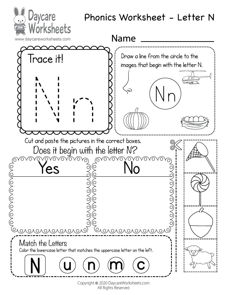 Letter N Preschool Printables Letter N Preschool Printables