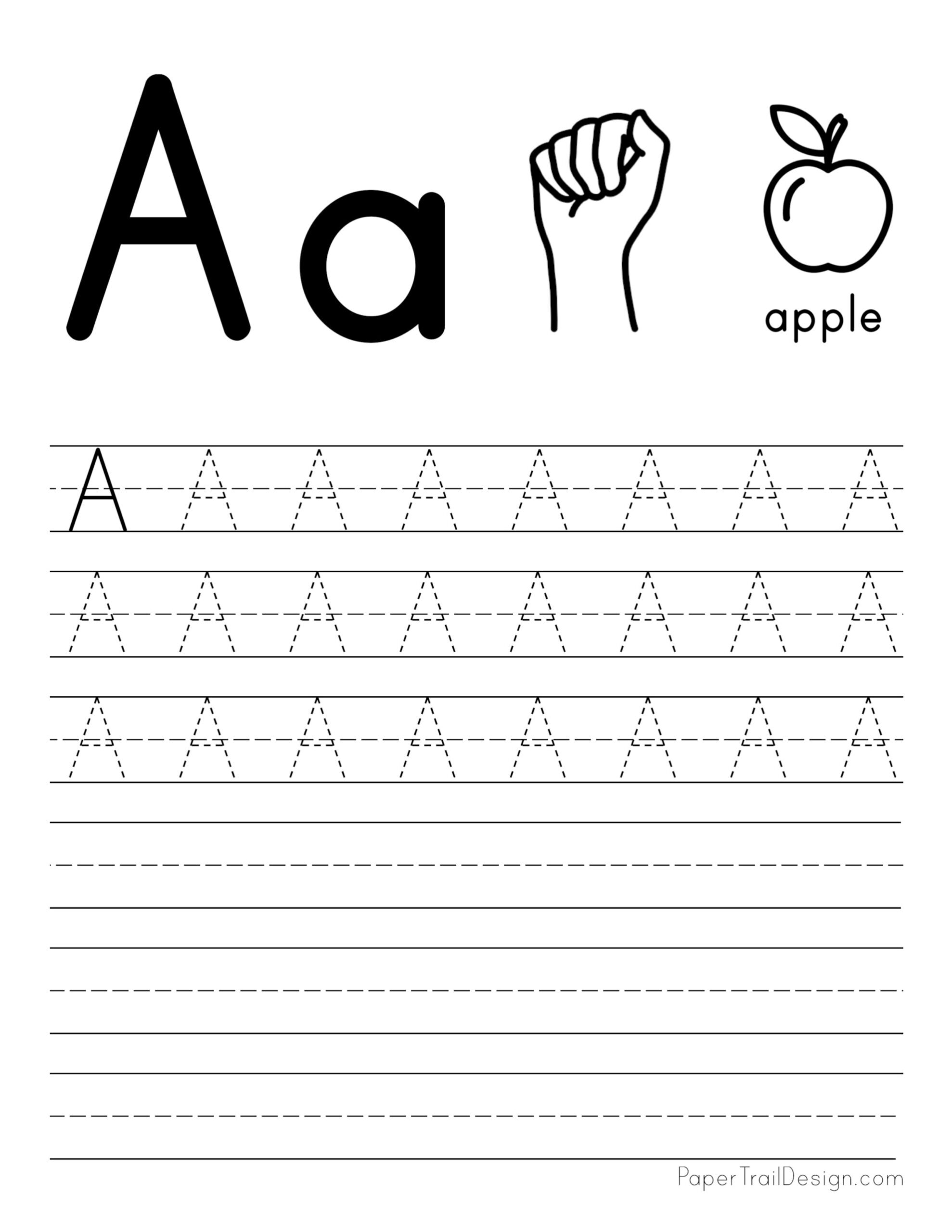 Preschool Letter Tracing Free Printable Preschool Letter Tracing Free Printable