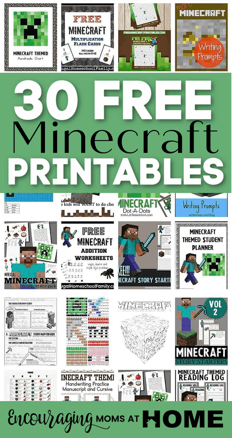 Free MInecraft Printables And Minecraft Worksheets Free MInecraft Printables And Minecraft Worksheets