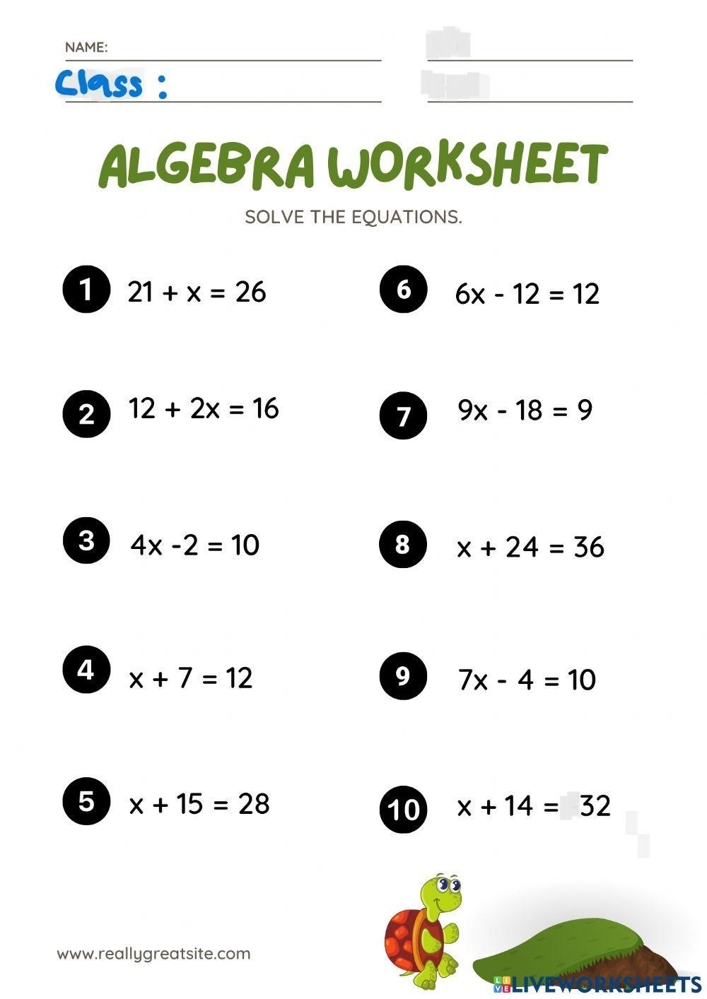 Free Online Algebra Worksheet Download Free Online Algebra Worksheet Png Images Free Worksheets On Clipart Library