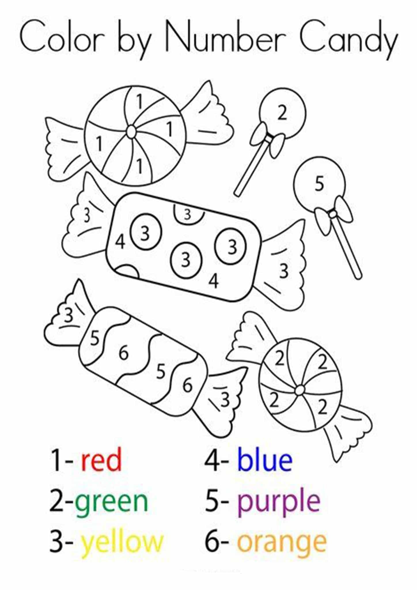 Free Preschool Color By Number Activity Worksheets Worksheets Library