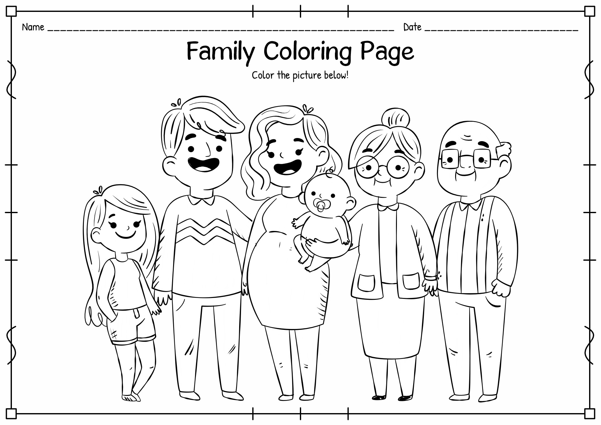 Free Preschool Family Printables Download Free Preschool Family Printables Png Images Free Worksheets On Clipart Library