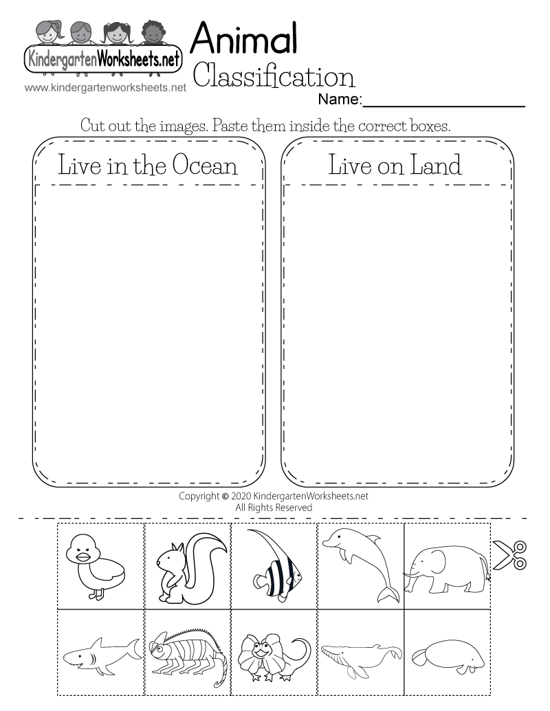 Free Printable Worksheets For Kindergarten Science