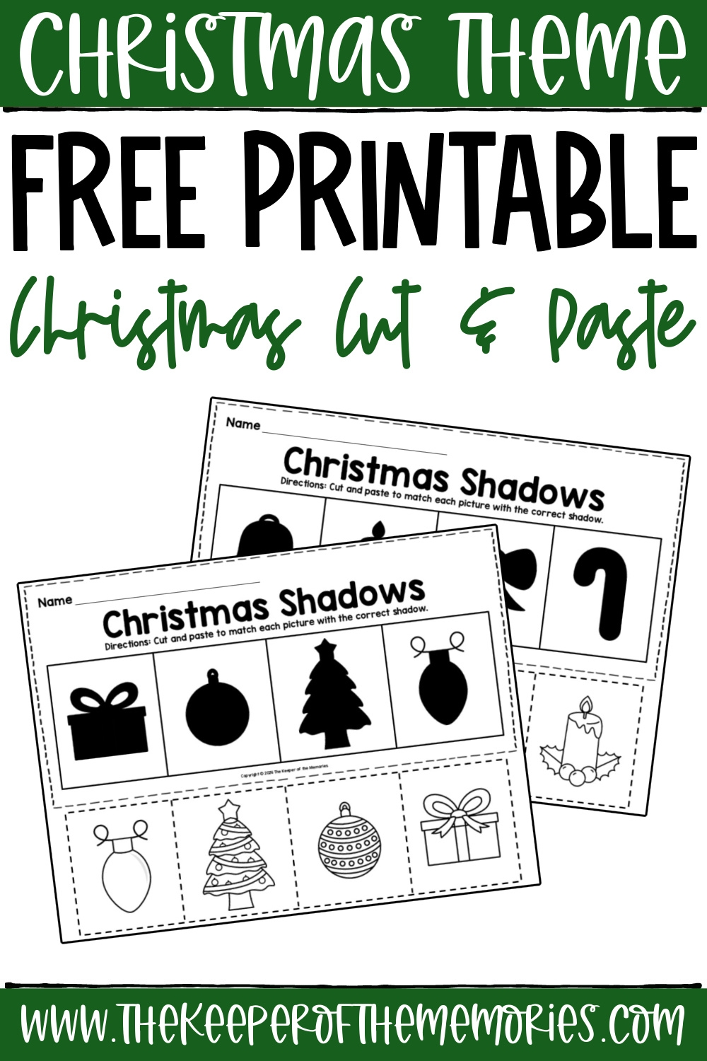 Free Printable Christmas Cutting Activities For Preschoolers The Keeper Of The Memories Free Printable Christmas Cutting Activities For Preschoolers The Keeper Of The Memories
