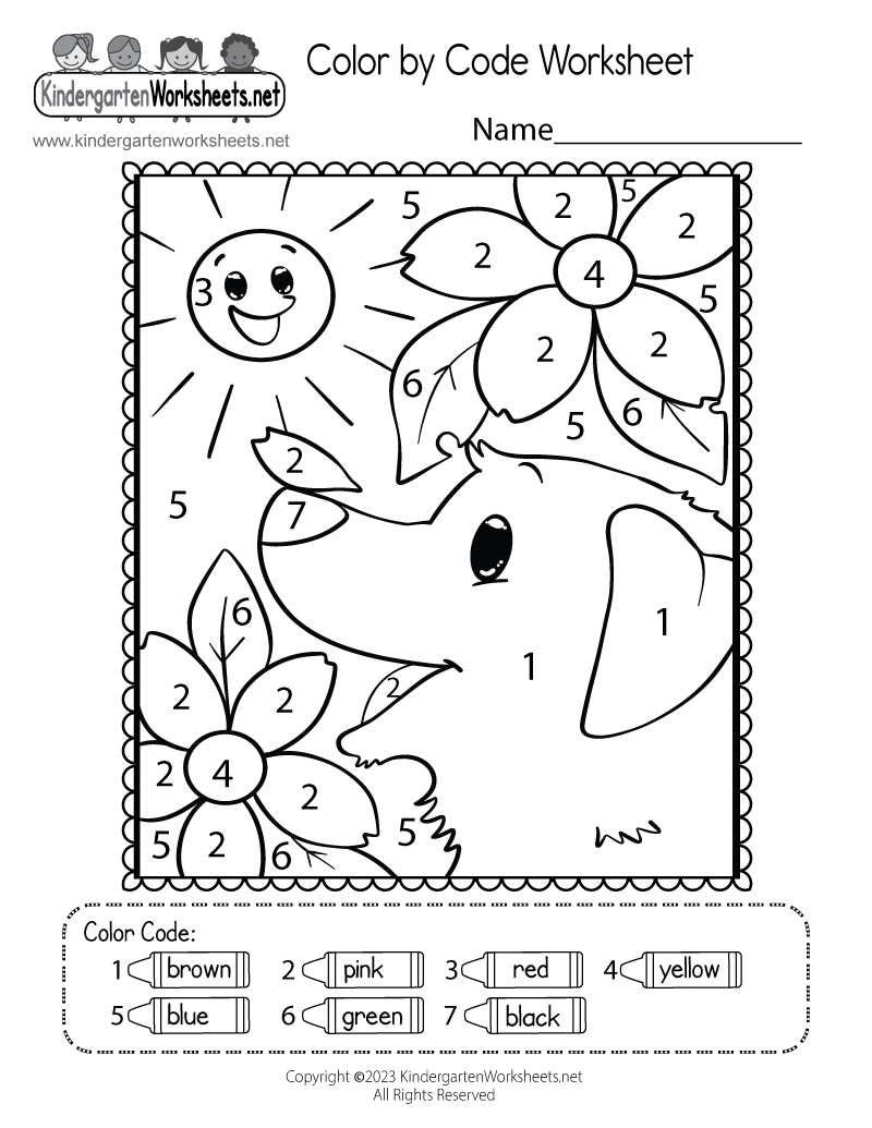 Printable Coding Worksheets For Kindergarten
