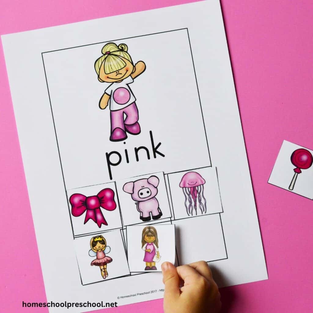 Preschool Color Sorting Printable