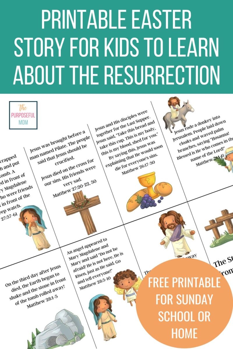 Free Printable Easter Story For Sunday School Kids The 