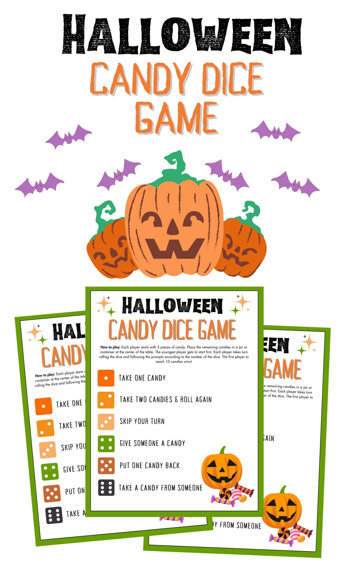 Free Printable Halloween Candy Dice Game For Kids Scattered Thoughts Of A Crafty Mom By Jamie Sanders Free Printable Halloween Candy Dice Game For Kids Scattered Thoughts Of A Crafty Mom By Jamie Sanders