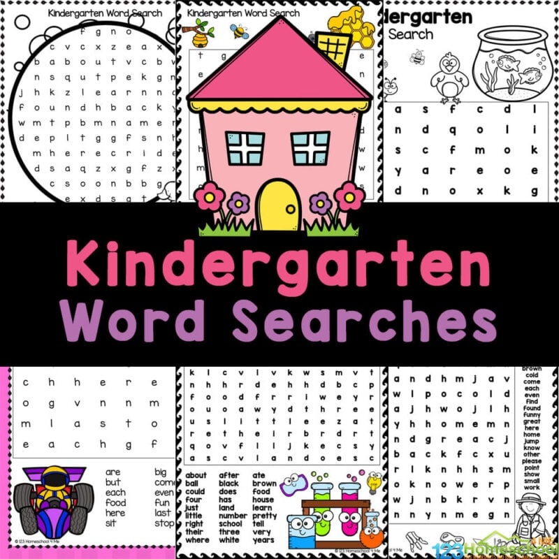 Printable Preschool Word Search Printable Preschool Word Search
