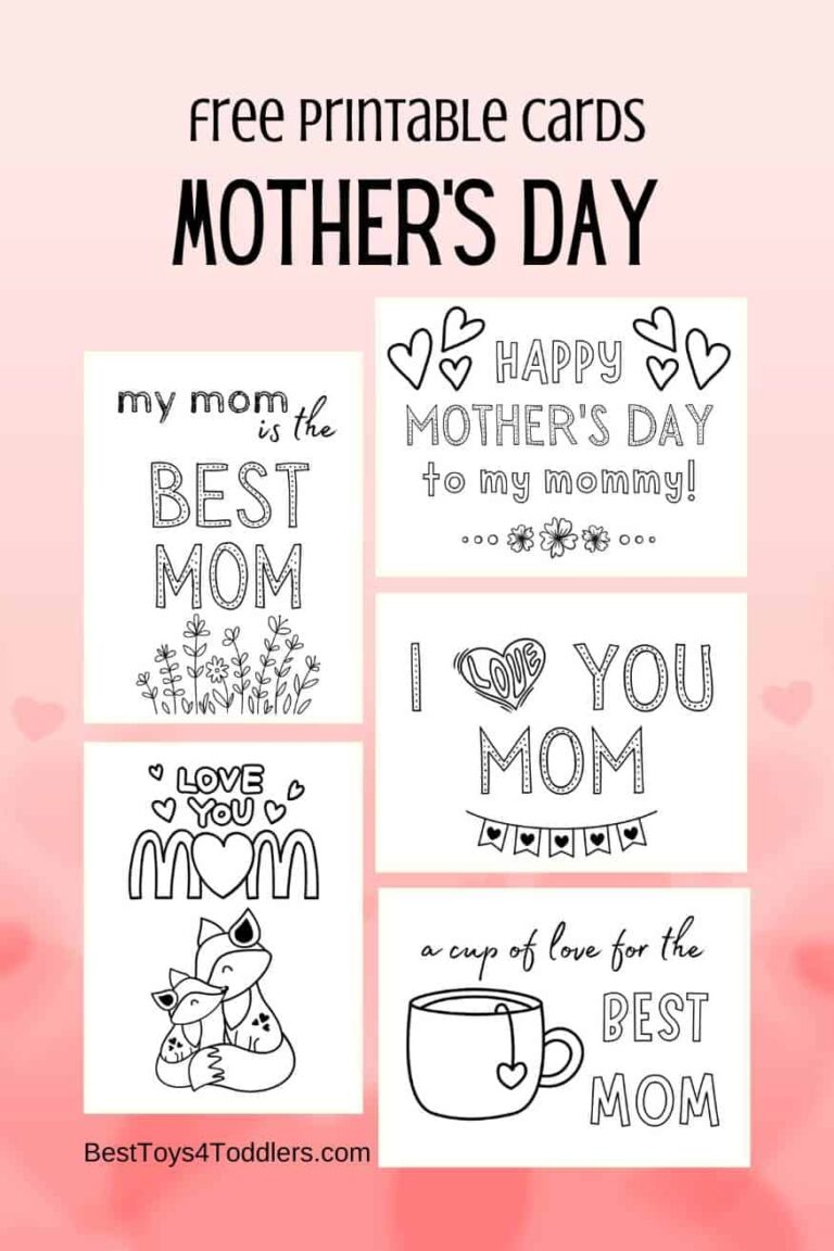 Free Printable Mother s Day Cards Best Toys 4 Toddlers
