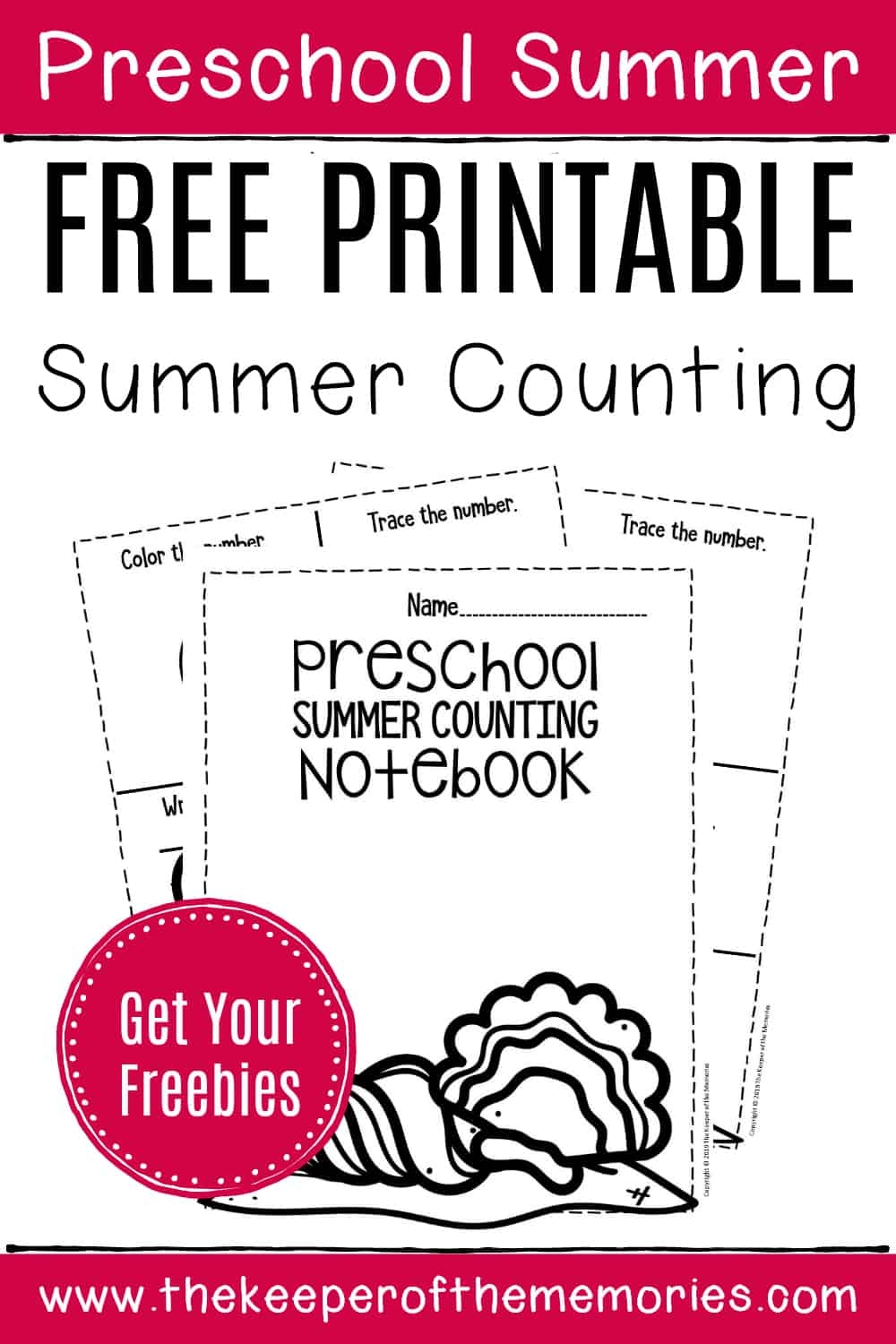 Free Printable Numbers Summer Preschool Worksheets The Keeper Of The Memories