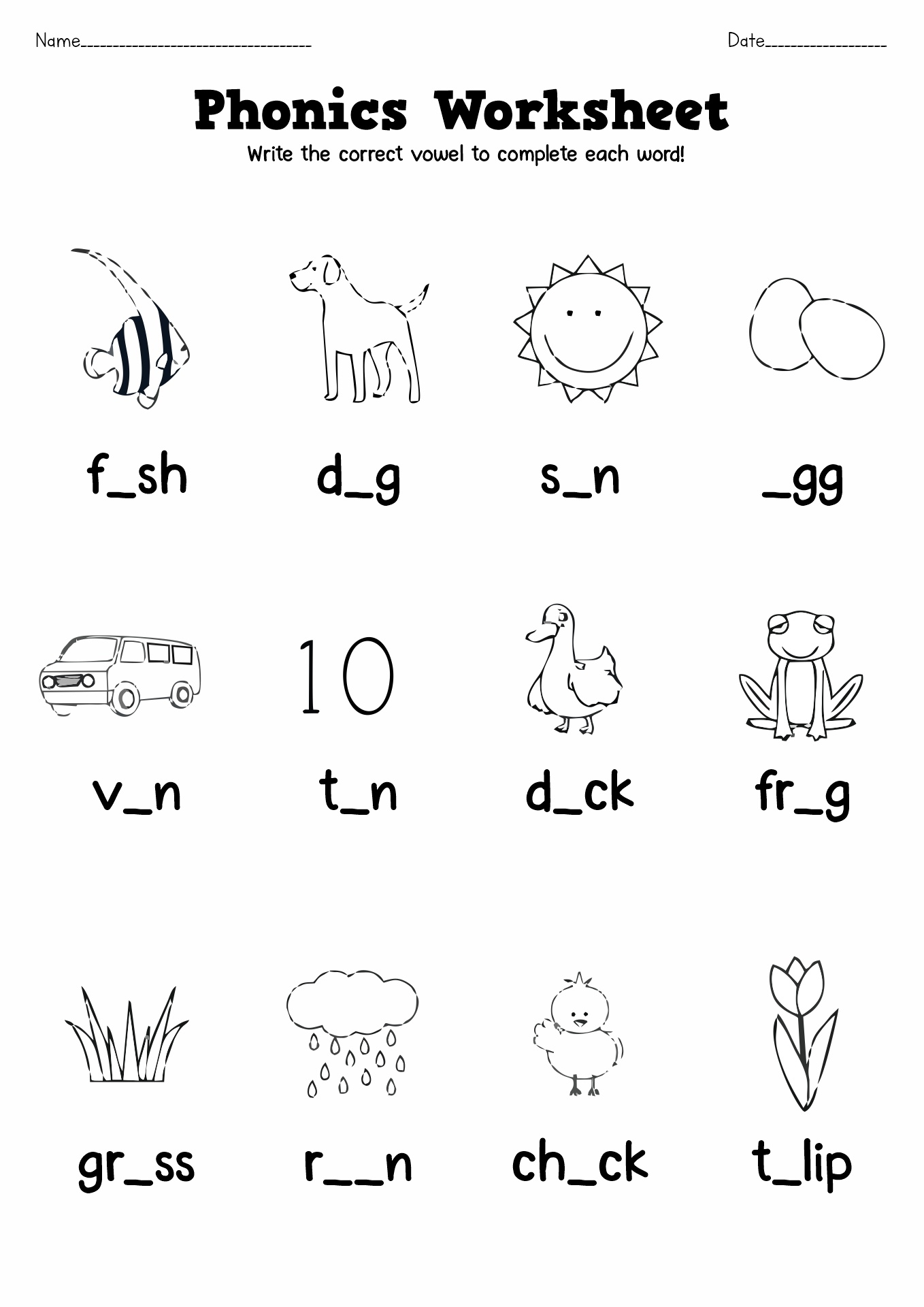 Free Printable Phonics Worksheet Kiddoworksheets Worksheets Free Printable Phonics Worksheet Kiddoworksheets Worksheets