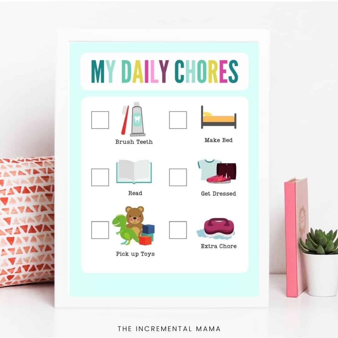 Preschool Free Printable Chore Pictures