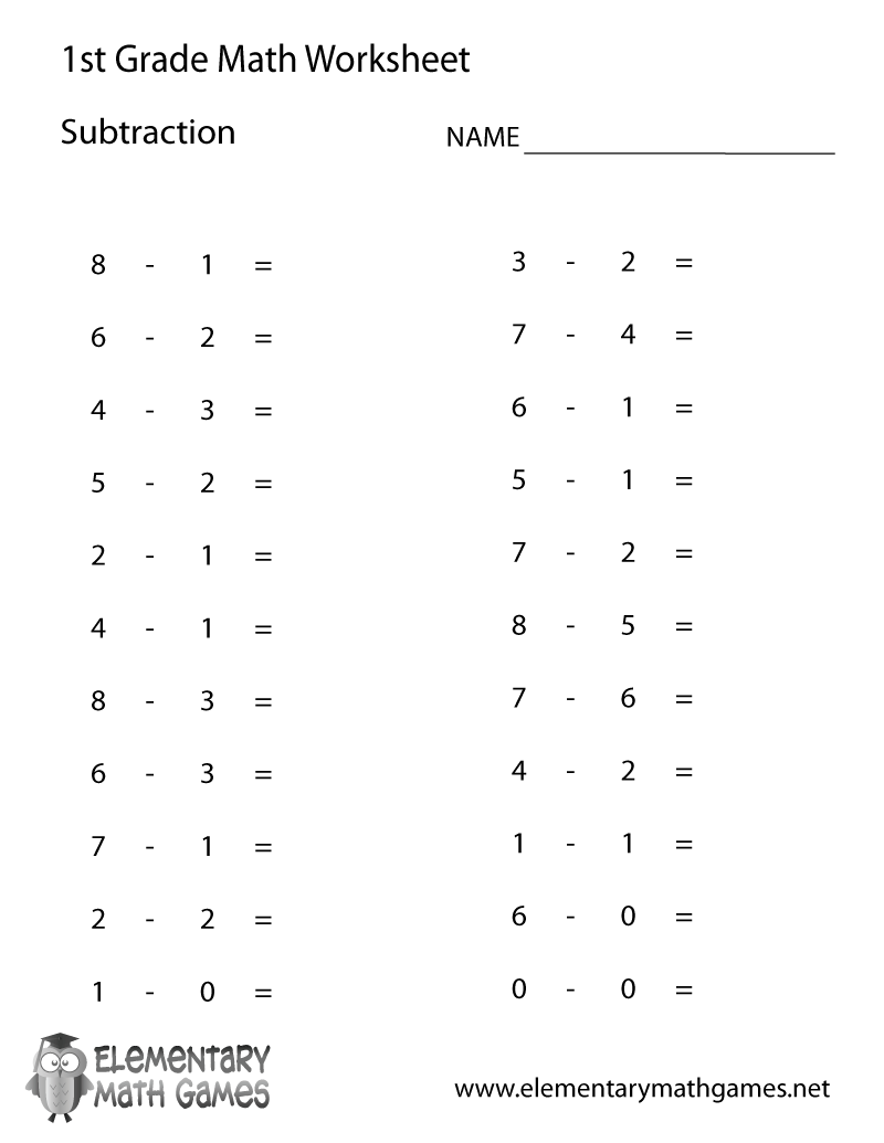 Printable Subtraction Worksheets Free Printable Subtraction Worksheets Free