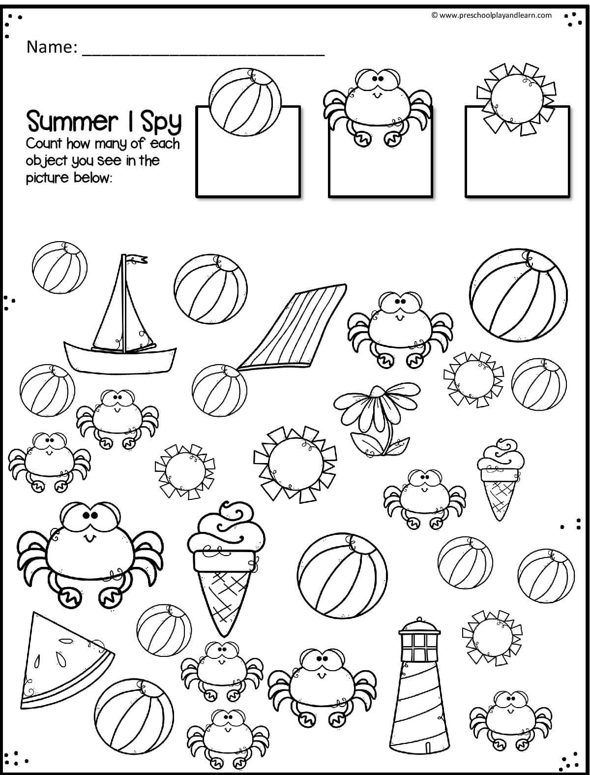 Free Printable Summer Activity Sheets Printable Party Favors