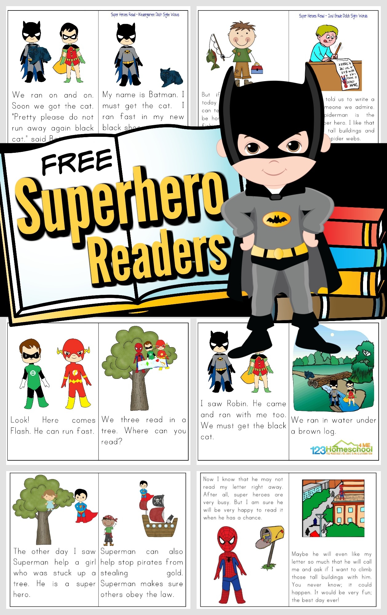 Free Printable Superhero Reader Books Free Printable Superhero Reader Books