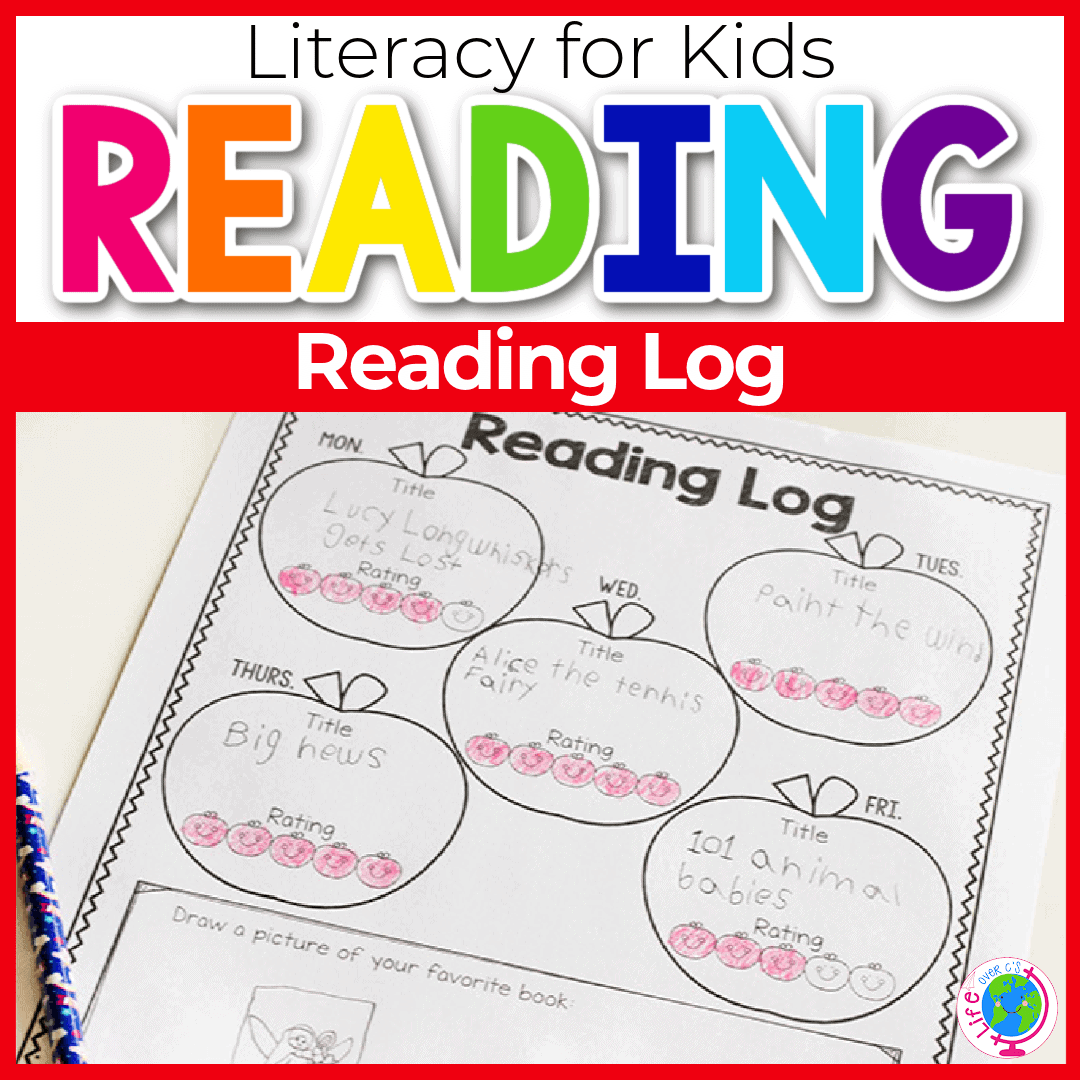 Free Printable Themed Reading Logs For Kids Free Printable Themed Reading Logs For Kids