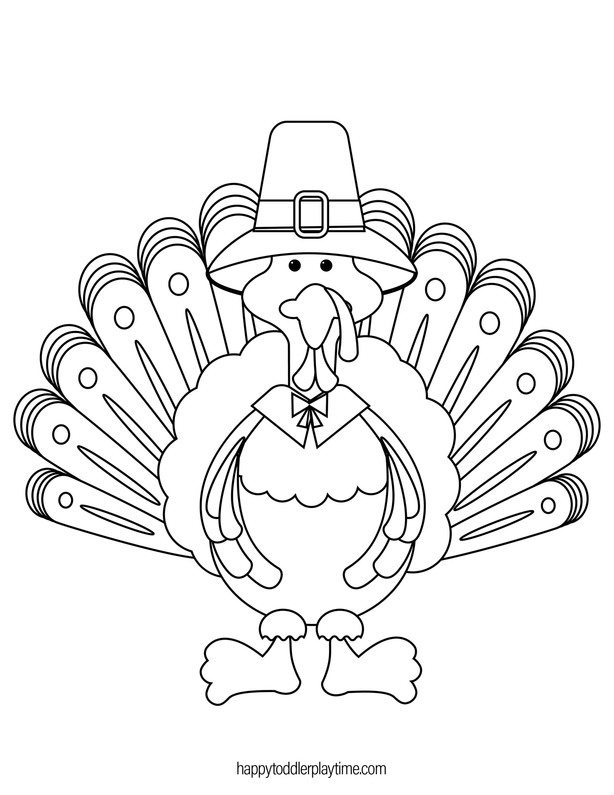 Free Printable Turkey Coloring Pages For Kids Happy Toddler Playtime