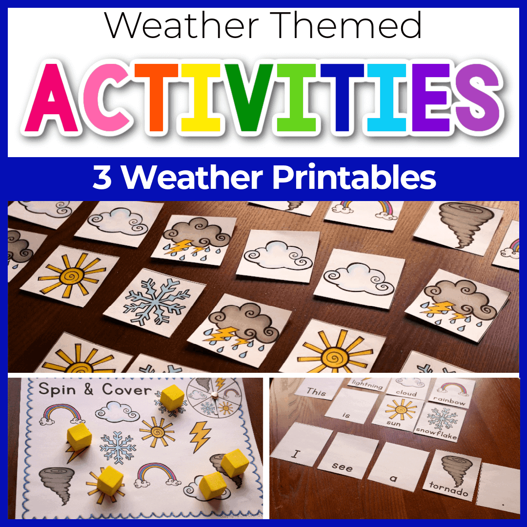 Free Printable Weather Pre K Pack Life Over C s