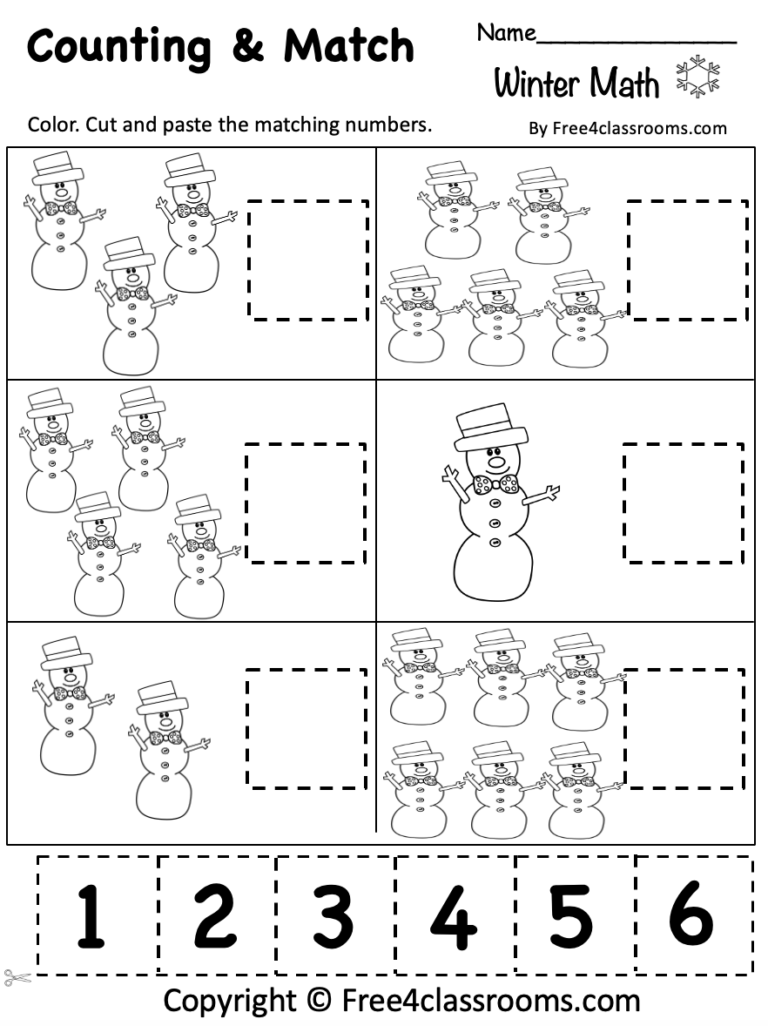 Free Printable Winter Worksheet For Preschool Free Worksheets