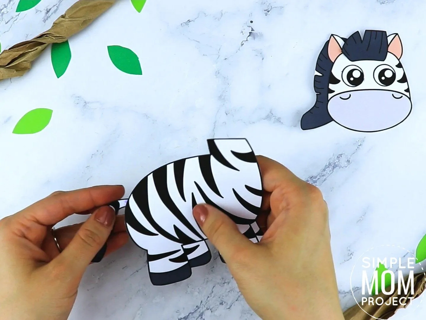 Printable Zebra Craft Preschool