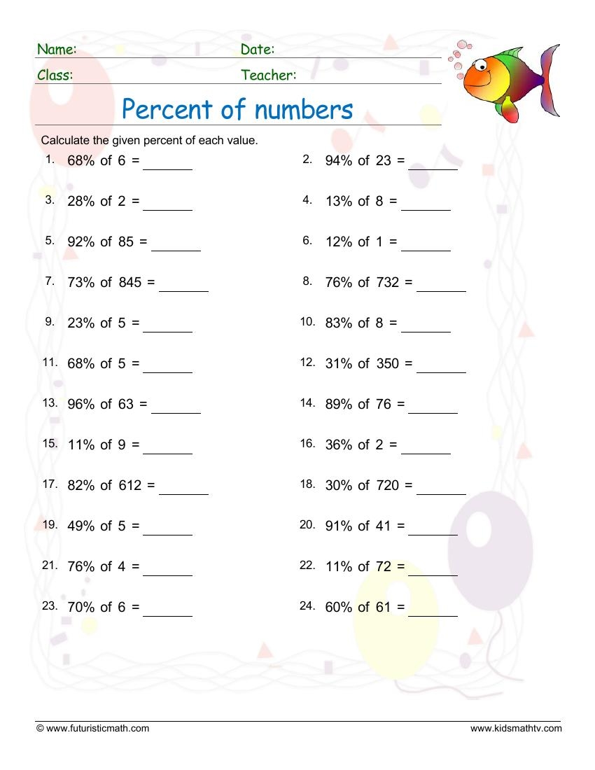 Free Ratio Percentage Math Worksheets Pdf Math Champions