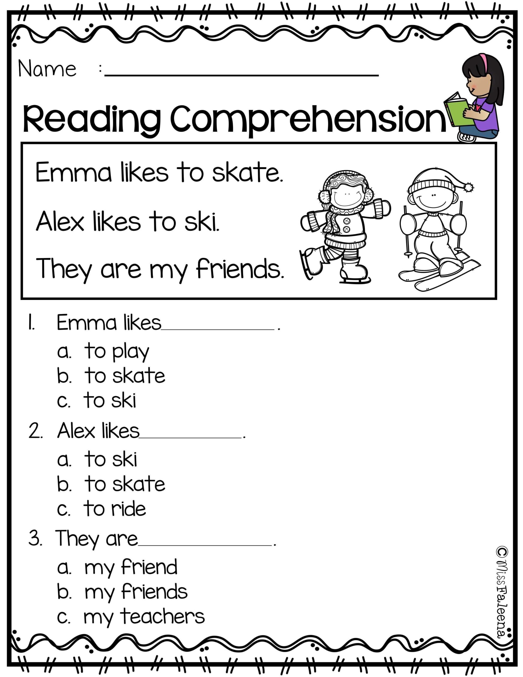 Free Reading Comprehension Passages For Kindergarten And 375 Worksheets Library Free Reading Comprehension Passages For Kindergarten And 375 Worksheets Library