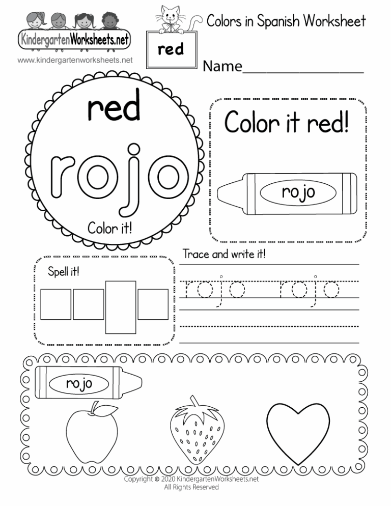 Free Spanish Preschool Worksheet Download Free Spanish Preschool Worksheet Png Images Free Worksheets On Clipart Library