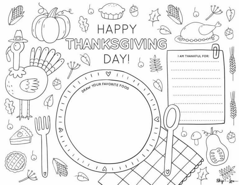 Free Thanksgiving Printables Skip To My Lou Worksheets Library