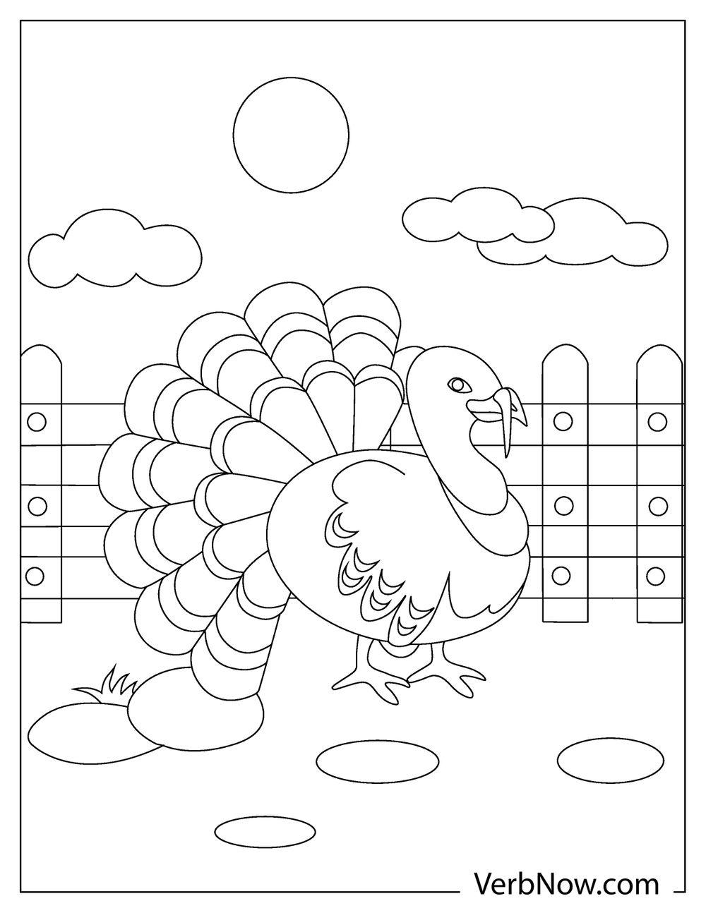 Free Printable Preschool Turkey Coloring Pages