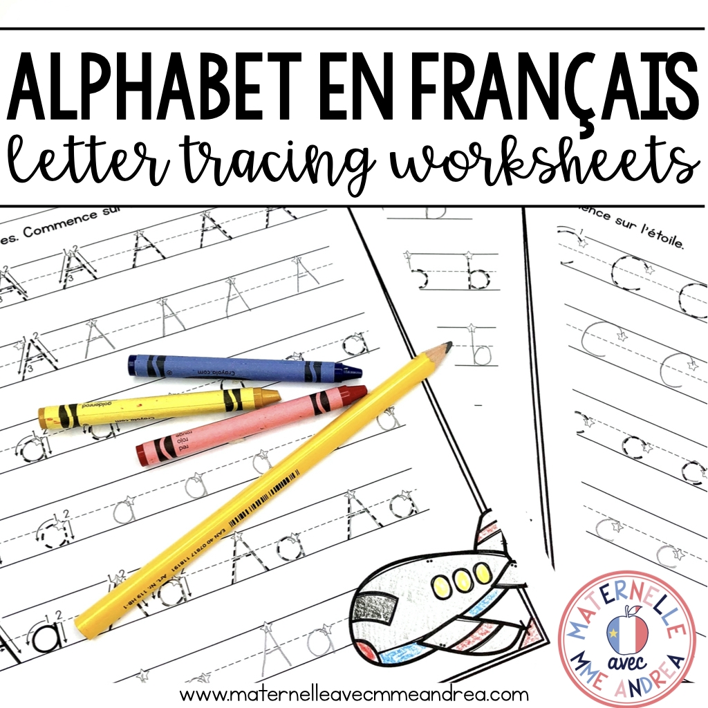FRENCH Alphabet Tracing Practice Worksheets Letter Formation Worksheets Library