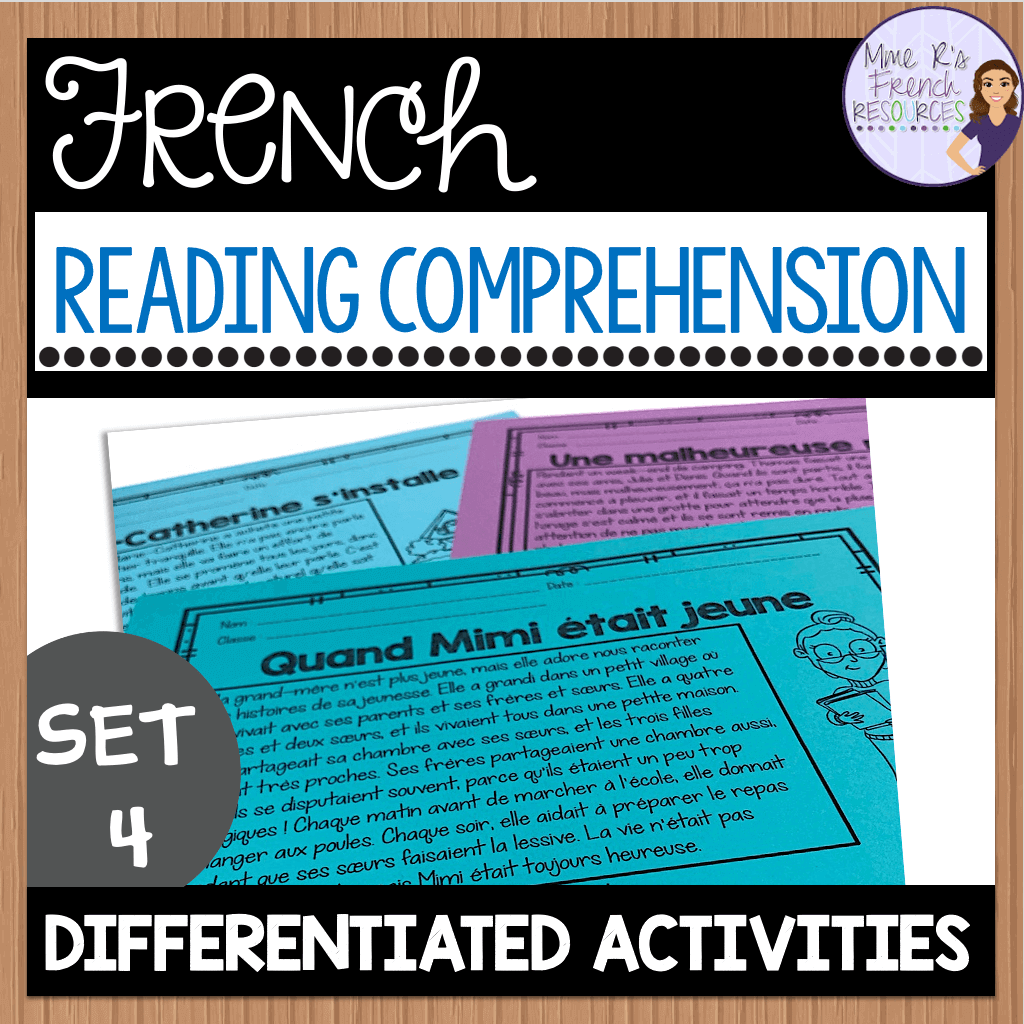 French Reading Comprehension Mme R s French Resources
