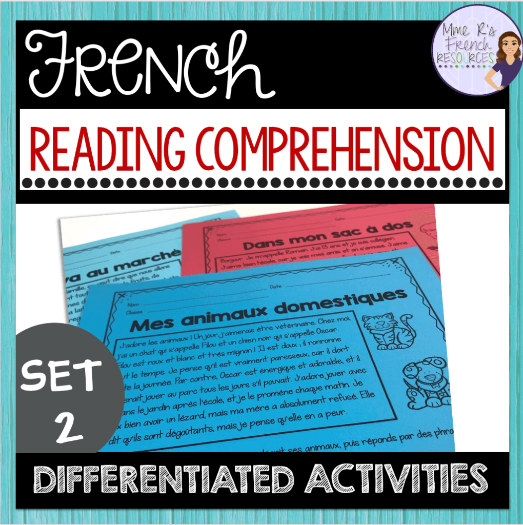 Grade 2 French Reading Comprehension Worksheets