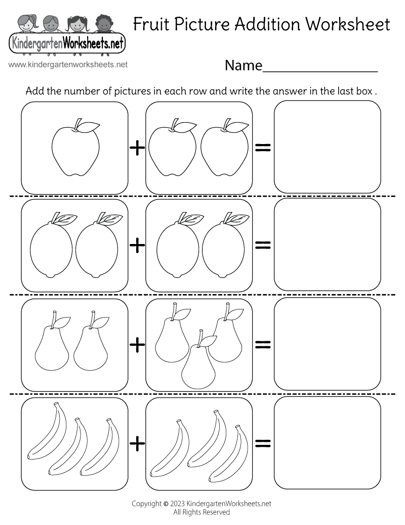 Fruit Picture Addition Worksheet Free Printable Digital U0026 PDF Fruit Picture Addition Worksheet Free Printable Digital U0026 PDF