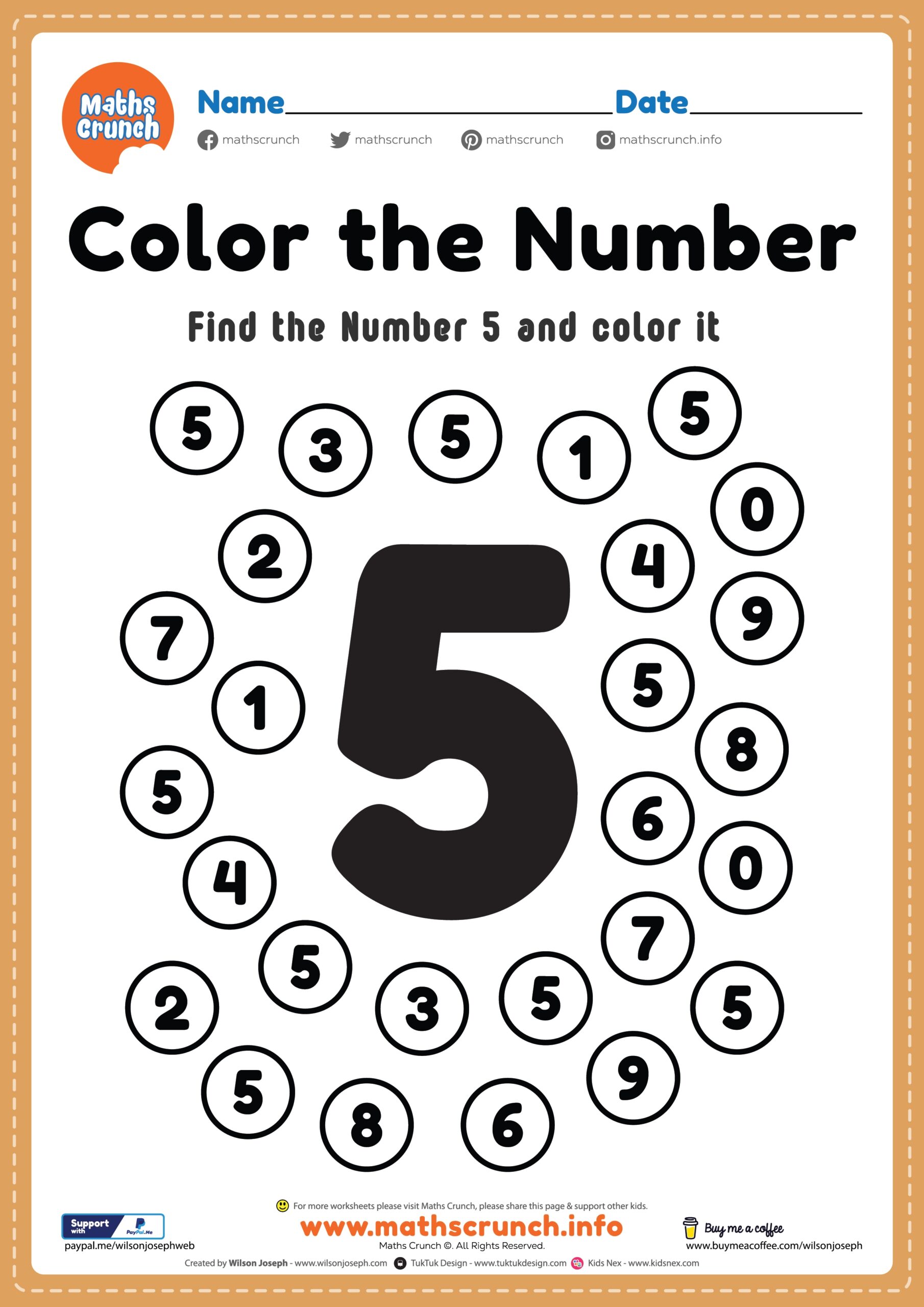 Fun And Educational Number 5 Worksheets For Preschoolers Engage 