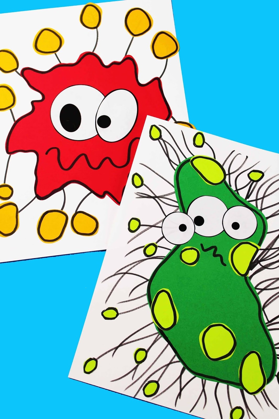 Germ Craft A Fun Way To Teach Kids About Germs Messy Little Monster Germ Craft A Fun Way To Teach Kids About Germs Messy Little Monster