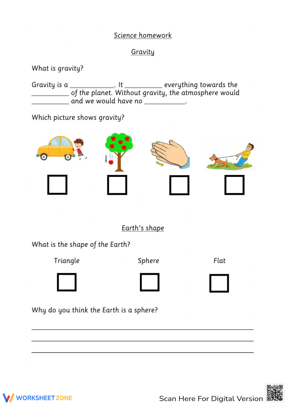 Grade 3 Gravity Worksheets 2025