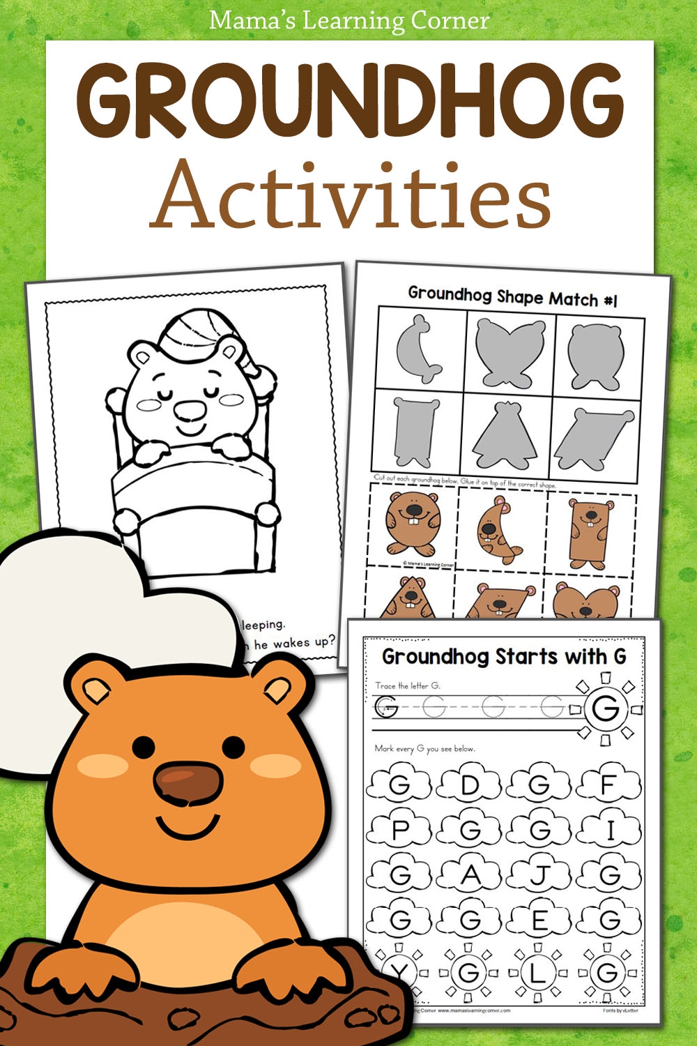 Groundhog Day Worksheets And Activities Mamas Learning Corner
