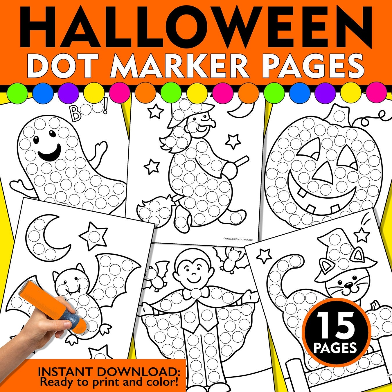 Halloween Printable For Preschool Dot Marker Halloween Printable For Preschool Dot Marker