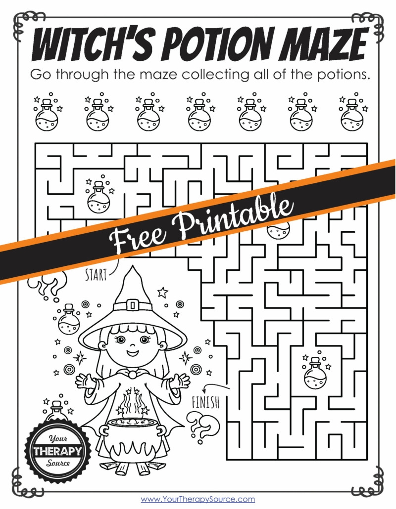Halloween Maze Worksheet Navigate The Spooky Fun Your Therapy Halloween Maze Worksheet Navigate The Spooky Fun Your Therapy
