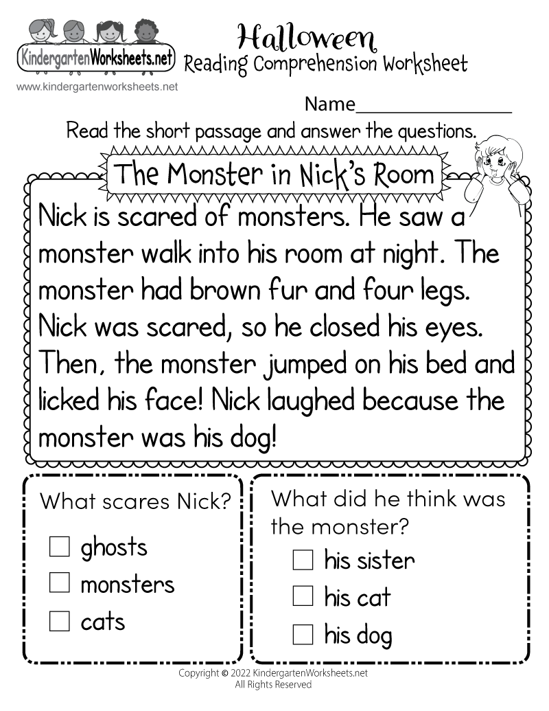 Halloween Reading Comprehension Worksheet Free Printable Digital U0026 PDF Halloween Reading Comprehension Worksheet Free Printable Digital U0026 PDF