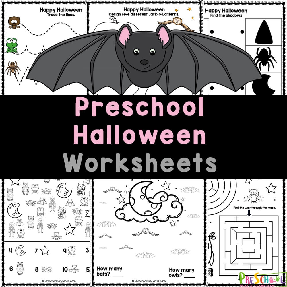 Preschool Halloween Worksheets Printables Preschool Halloween Worksheets Printables