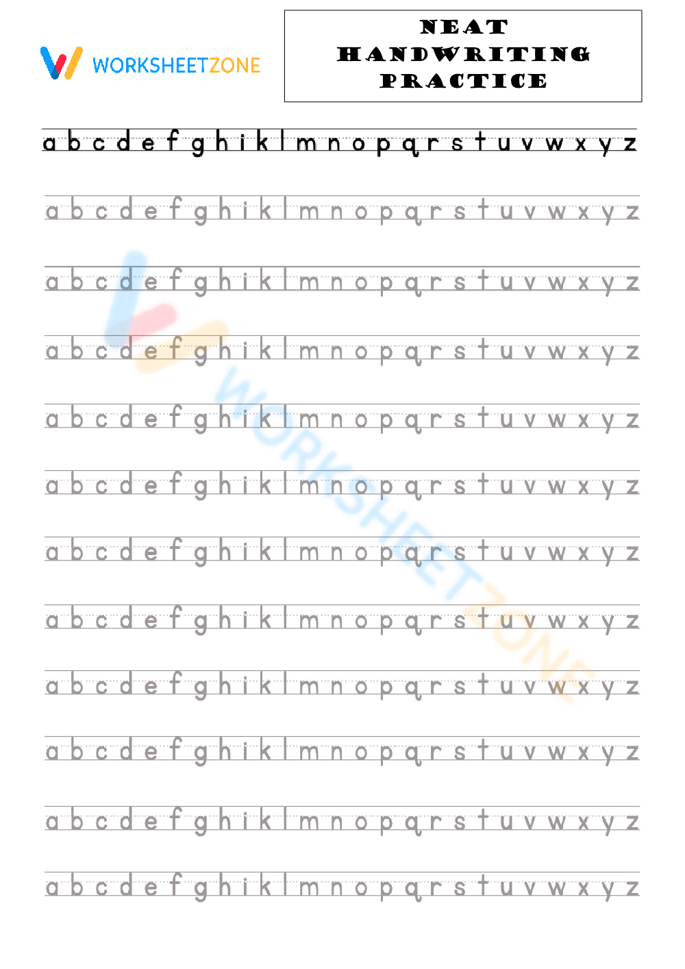 Handwriting Practice Worksheets Alphabet Handwriting Practice Worksheets Alphabet